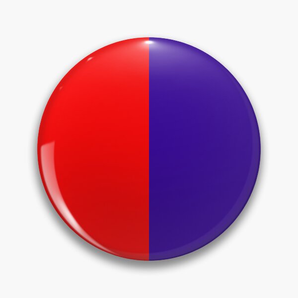 Item preview, Red Blue Two Tone Color Split designed and sold by PatternTitan.