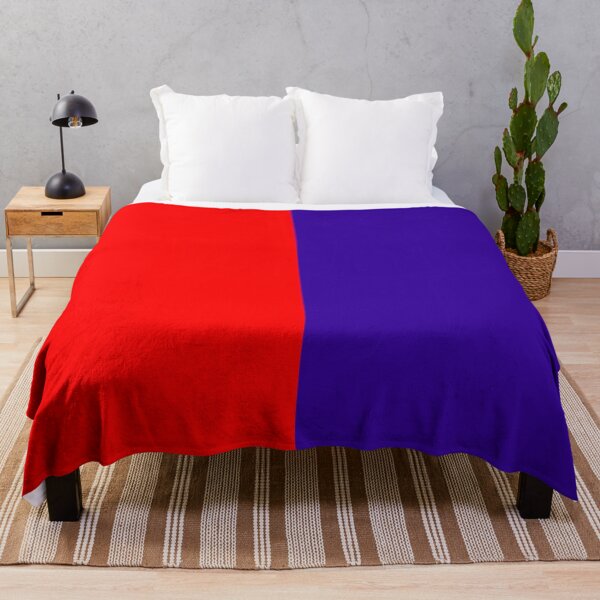 Item preview, Red Blue Two Tone Color Split designed and sold by PatternTitan.