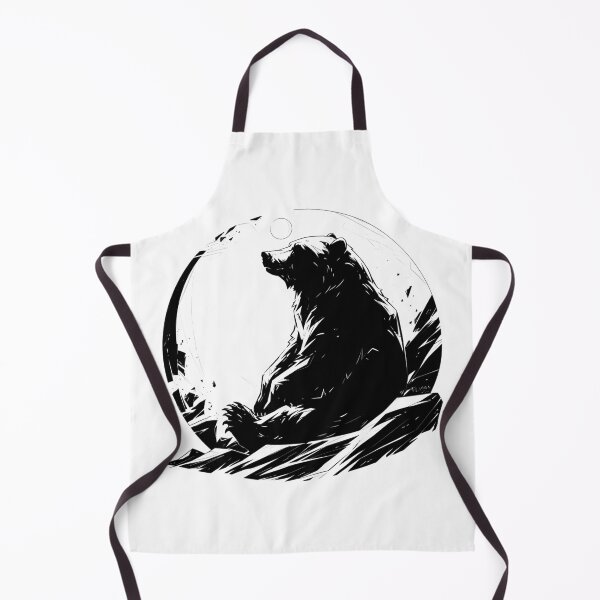 Item preview, Silhouette black and white bear // Aesthetic bear // bear Portrait // yin yang designed and sold by SMARTKIT DESIGNAGENCY.