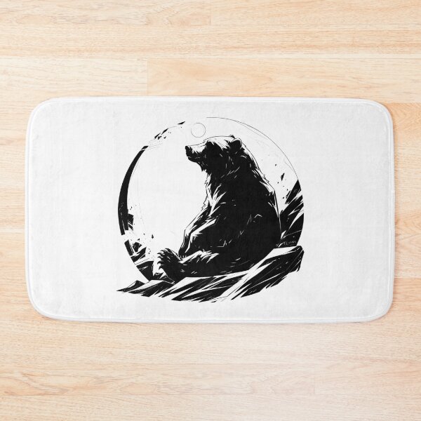 Item preview, Silhouette black and white bear // Aesthetic bear // bear Portrait // yin yang designed and sold by SMARTKIT  DESIGNAGENCY.