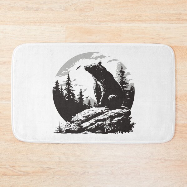 Item preview, Silhouette black and white bear // Aesthetic bear // bear Portrait // yin yang designed and sold by SMARTKIT  DESIGNAGENCY.