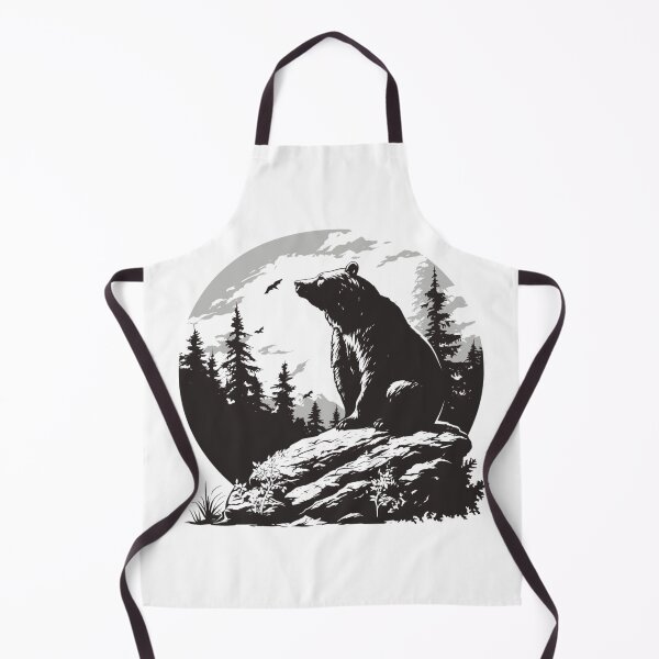 Item preview, Silhouette black and white bear // Aesthetic bear // bear Portrait // yin yang designed and sold by SMARTKIT DESIGNAGENCY.
