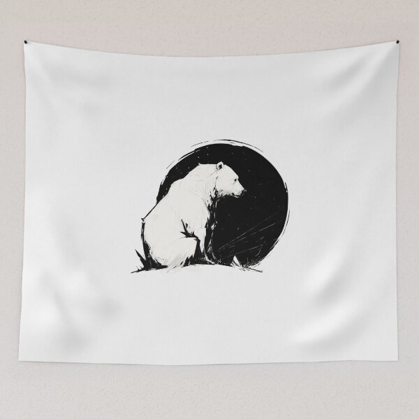 Item preview, Silhouette black and white bear // Aesthetic bear // bear Portrait // yin yang designed and sold by SMARTKIT  DESIGNAGENCY.
