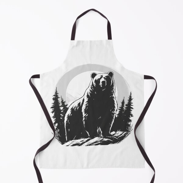 Item preview, Silhouette black and white bear // Aesthetic bear // bear Portrait // yin yang designed and sold by SMARTKIT DESIGNAGENCY.