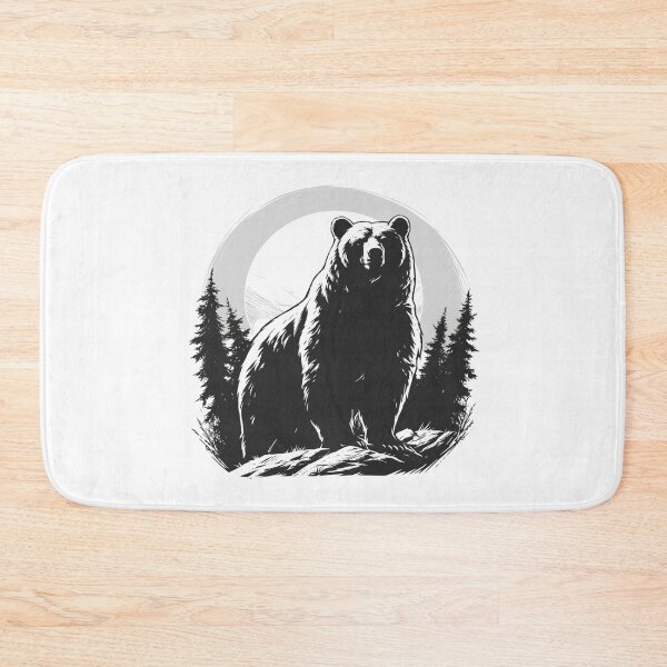Item preview, Silhouette black and white bear // Aesthetic bear // bear Portrait // yin yang designed and sold by SMARTKIT  DESIGNAGENCY.