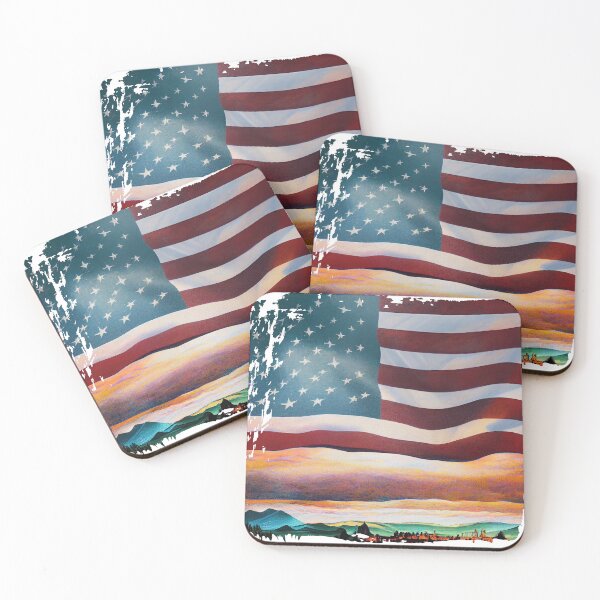 Item preview, Beautiful Little Town in USA Flag 3 designed and sold by TurboWheelStore.