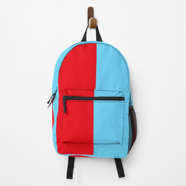 Item preview, Red Cyan Blue Two Tone Color Split designed and sold by PatternTitan.