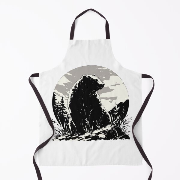 Item preview, Silhouette black and white bear // Aesthetic bear // bear Portrait // yin yang designed and sold by SMARTKIT DESIGNAGENCY.