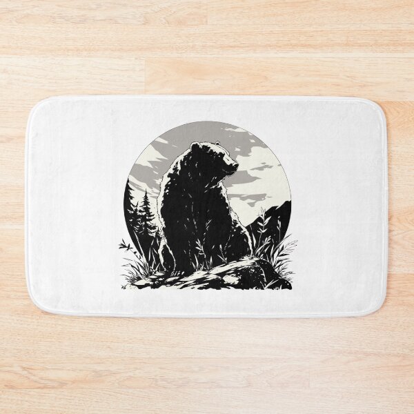 Item preview, Silhouette black and white bear // Aesthetic bear // bear Portrait // yin yang designed and sold by SMARTKIT  DESIGNAGENCY.