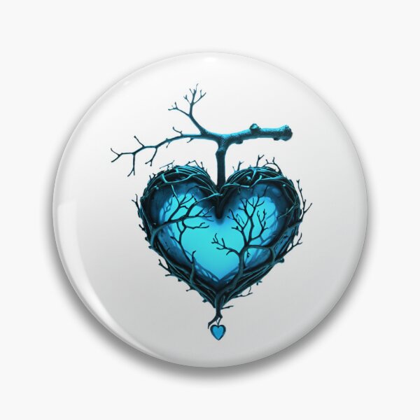 Item preview, Turquoise heart covered with branches designed and sold by MadinaFatt.