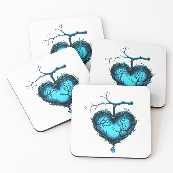 Item preview, Turquoise heart covered with branches designed and sold by MadinaFatt.