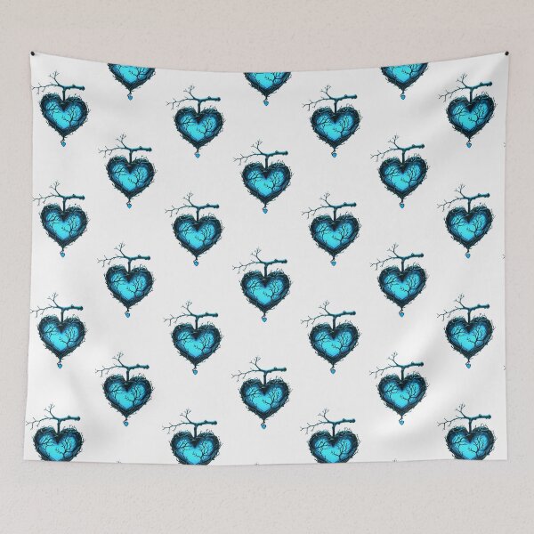 Item preview, Turquoise heart covered with branches designed and sold by MadinaFatt.