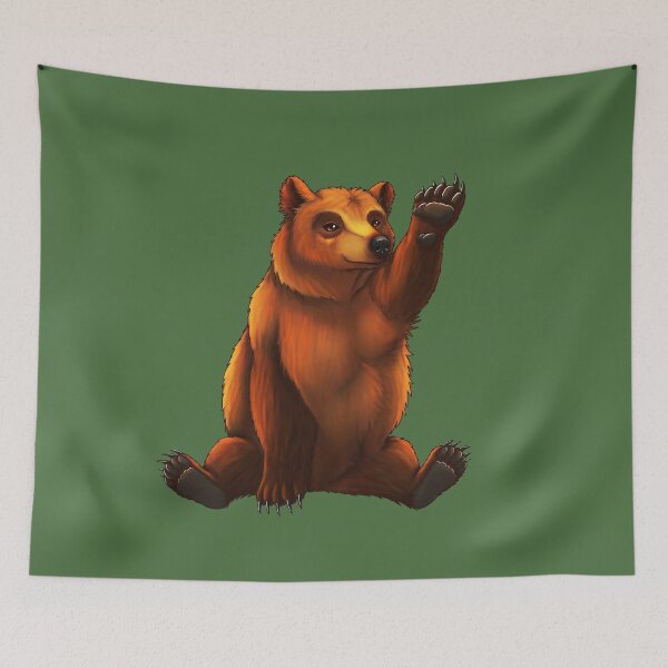 Item preview, Waving Bear designed and sold by JeMiChi Art.