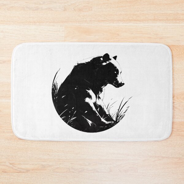 Item preview, Silhouette black and white bear // Aesthetic bear // bear Portrait // yin yang designed and sold by SMARTKIT  DESIGNAGENCY.