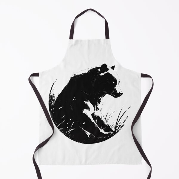 Item preview, Silhouette black and white bear // Aesthetic bear // bear Portrait // yin yang designed and sold by SMARTKIT DESIGNAGENCY.