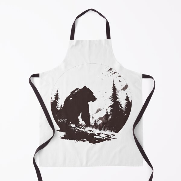 Item preview, Silhouette black and white bear // Aesthetic bear // bear Portrait // yin yang designed and sold by SMARTKIT DESIGNAGENCY.