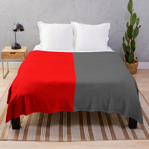 Item preview, Red Gray Two Tone Colors Split designed and sold by PatternTitan.