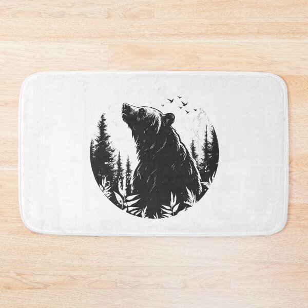 Item preview, Silhouette black and white bear // Aesthetic bear // bear Portrait // yin yang designed and sold by SMARTKIT  DESIGNAGENCY.