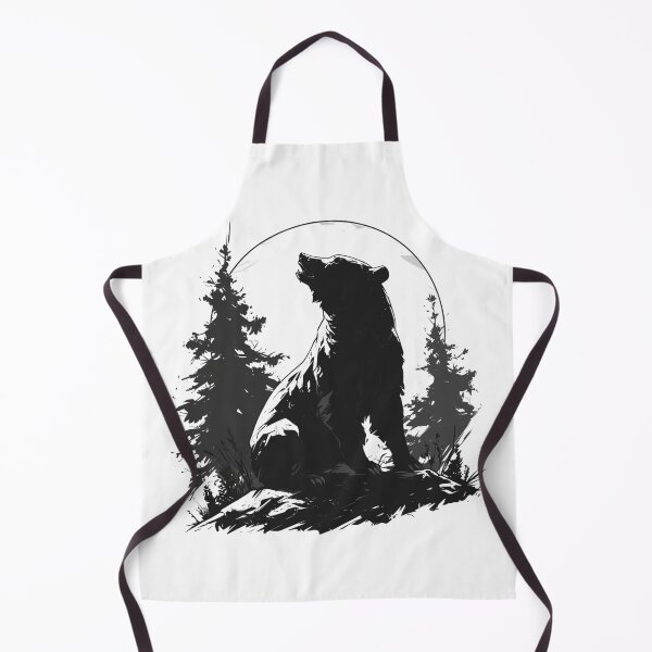 Item preview, Silhouette black and white bear // Aesthetic bear // bear Portrait // yin yang designed and sold by SMARTKIT DESIGNAGENCY.