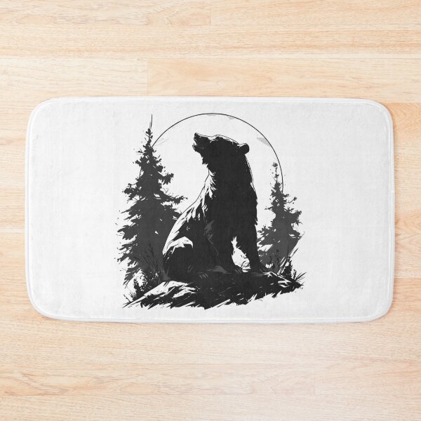 Item preview, Silhouette black and white bear // Aesthetic bear // bear Portrait // yin yang designed and sold by SMARTKIT  DESIGNAGENCY.