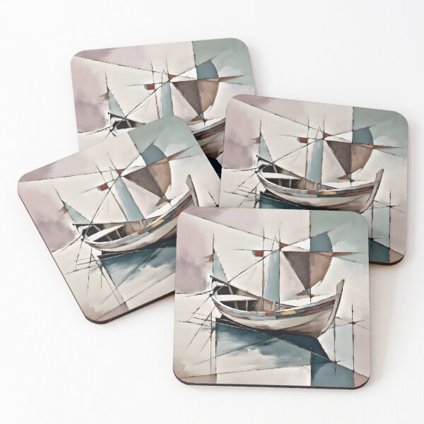 Item preview, Kandinsky Inspired Abstract Boat designed and sold by Sizani.