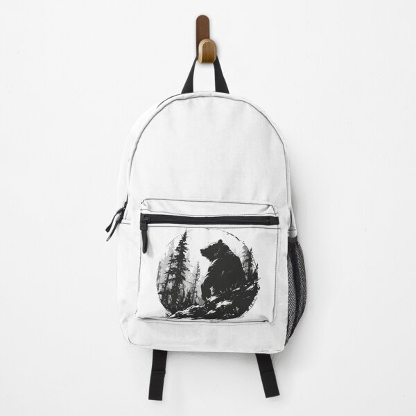 Item preview, Silhouette black and white bear // Aesthetic bear // bear Portrait // yin yang designed and sold by SMARTKIT DESIGNAGENCY.