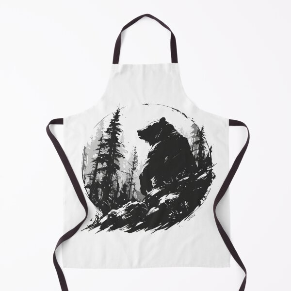 Item preview, Silhouette black and white bear // Aesthetic bear // bear Portrait // yin yang designed and sold by SMARTKIT DESIGNAGENCY.