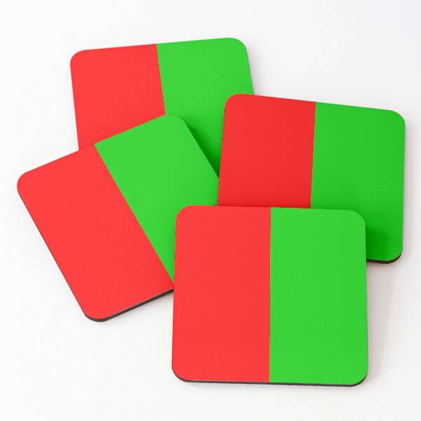 Item preview, Red Green Two Tone Color Split designed and sold by PatternTitan.