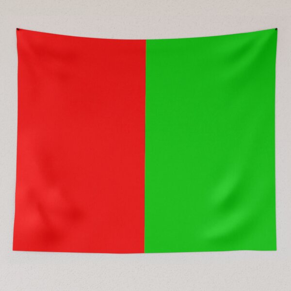 Item preview, Red Green Two Tone Color Split designed and sold by PatternTitan.