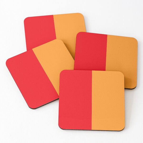 Item preview, Red Orange Two Tone Color Split designed and sold by PatternTitan.