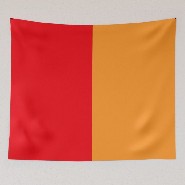 Item preview, Red Orange Two Tone Color Split designed and sold by PatternTitan.