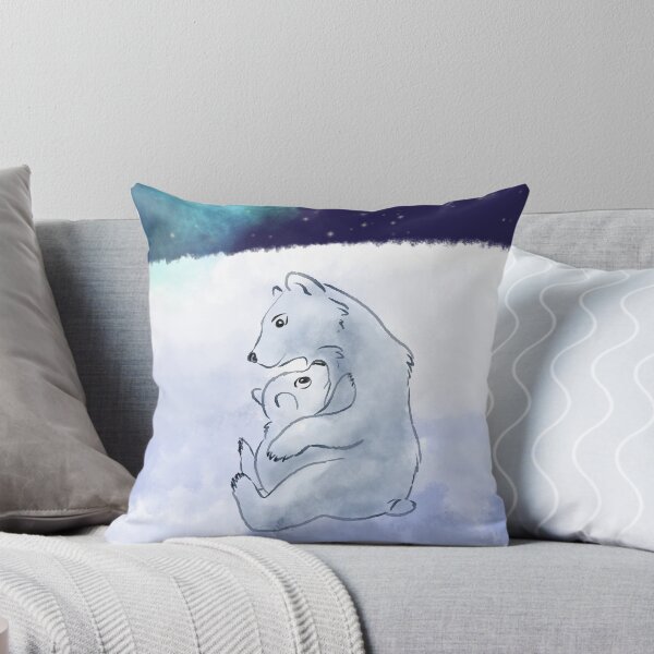 Item preview, Polar bear mother hugging her child designed and sold by lenaartcze.