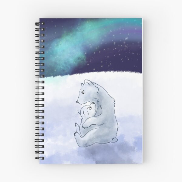 Item preview, Polar bear mother hugging her child designed and sold by lenaartcze.