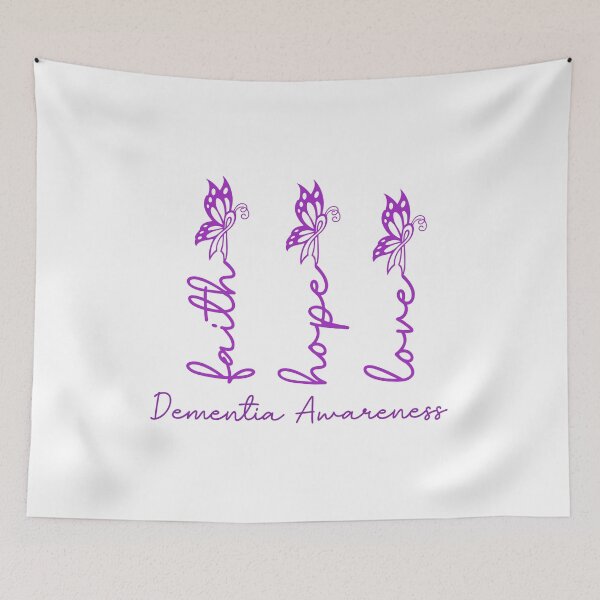 Item preview, Concientización sobre el Alzheimer Cinta morada Fe Esperanza Amor  designed and sold by Luckyart5.