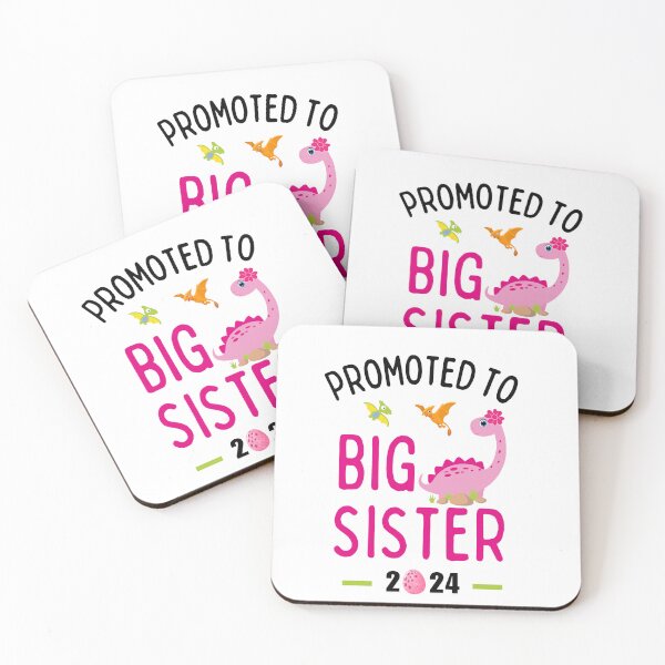 Item preview, Big Sister Pink Dinosaur, Pregnancy Announcement designed and sold by FamilyGlowStore.