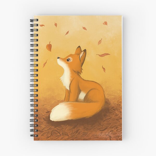 Item preview, Orange fox in autumn leaves designed and sold by lenaartcze.