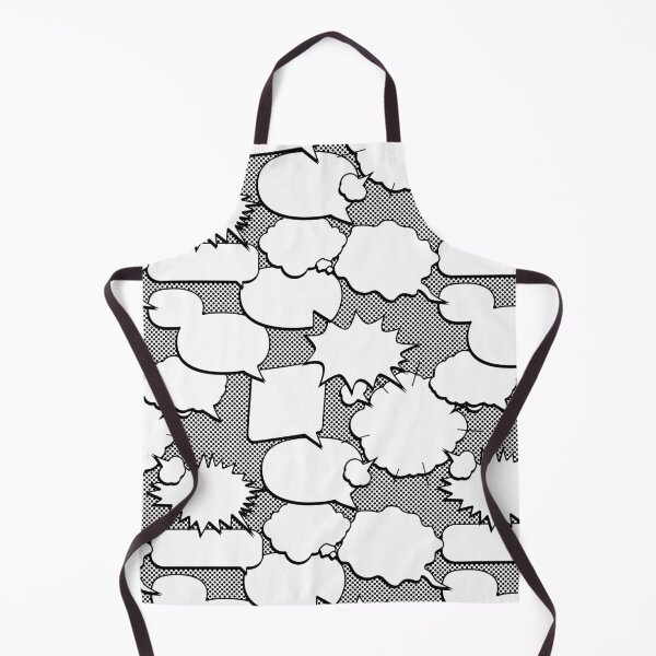Item preview, Speech Bubble Pattern Black and White designed and sold by ianablakeman.