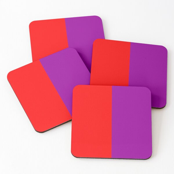 Item preview, Red Purple Two Tone Color Split designed and sold by PatternTitan.