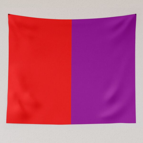 Item preview, Red Purple Two Tone Color Split designed and sold by PatternTitan.