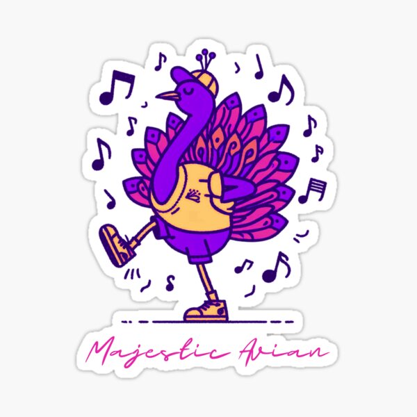 Item preview, Majestic Avian --  Gettin' Fancy Like a Feathered Freak designed and sold by Ayman Toumarti.