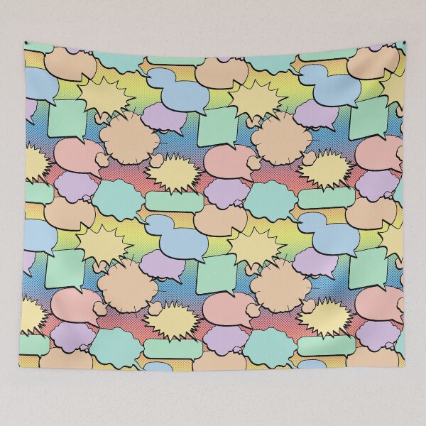 Item preview, Speech Bubble Pattern Colour designed and sold by ianablakeman.