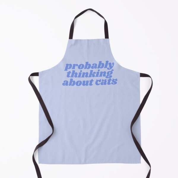 Item preview, Probably thinking about cats - blue quote designed and sold by Cre8iveCat.
