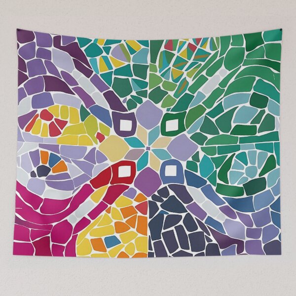 Artikelvorschau, Geometrisches Muster, bunte Mosaikfliesen, nahtloses Muster, Design, Malerei, 3D-Kunst entworfen und verkauft von Charlygood.