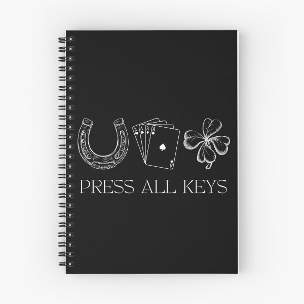 Item preview, Luck symbols, horseshoe, 4 leaf clover, ace cards, press all the keys designed and sold by FeyzaAydin.