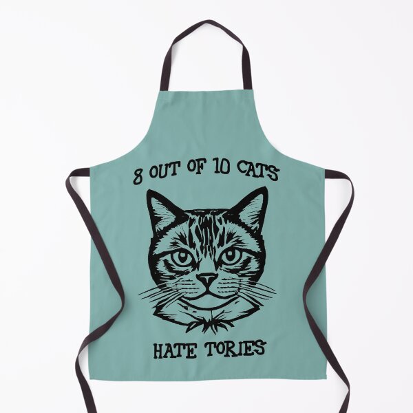 Item preview, 8 out of 10 cats hate Tories (black) designed and sold by SolidEarthArt.