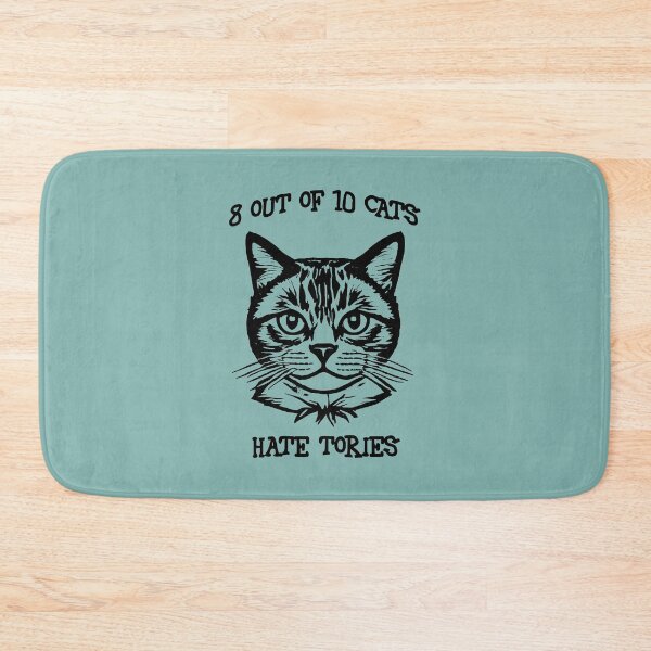 Item preview, 8 out of 10 cats hate Tories (black) designed and sold by SolidEarthArt.