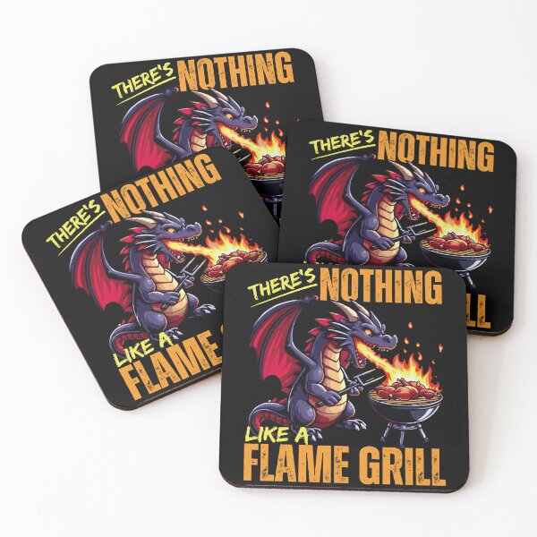 Item preview, Nothing Like A Flame Grill |Funny Cool Dragon At A BBQ designed and sold by McThingummy.