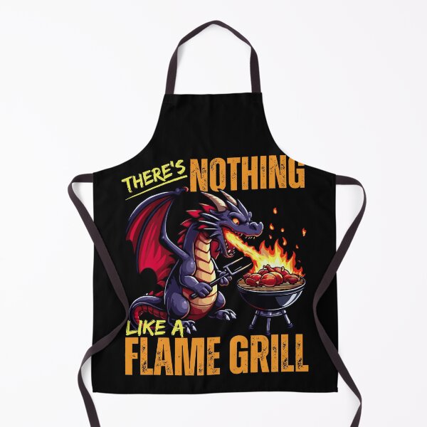 Item preview, Nothing Like A Flame Grill |Funny Cool Dragon At A BBQ designed and sold by McThingummy.