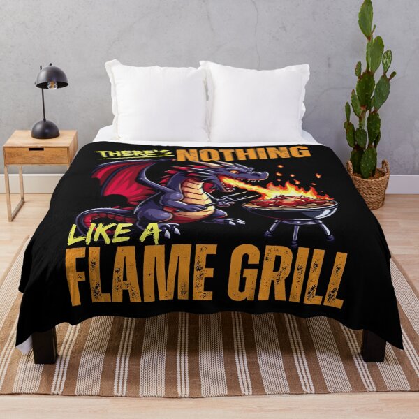 Item preview, Nothing Like A Flame Grill |Funny Cool Dragon At A BBQ designed and sold by McThingummy.