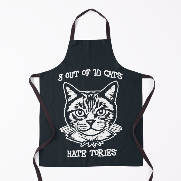 Item preview, 8 out of 10 cats hate Tories (white) designed and sold by SolidEarthArt.